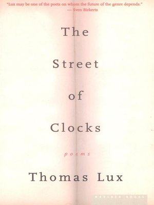 cover image of The Street of Clocks
